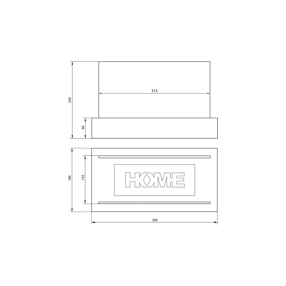 NOVAFLAME - FREESTANDING BIO-FIREPLACE HOME - MATTE BLACK