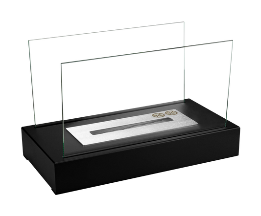 NOVAFLAME - FREESTANDING BIO-FIREPLACE GLOW - MATTE BLACK