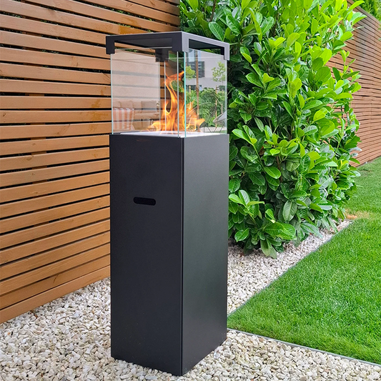 NOVAFLAME - FREESTANDING BIO-FIREPLACE PATIO - MATTE BLACK