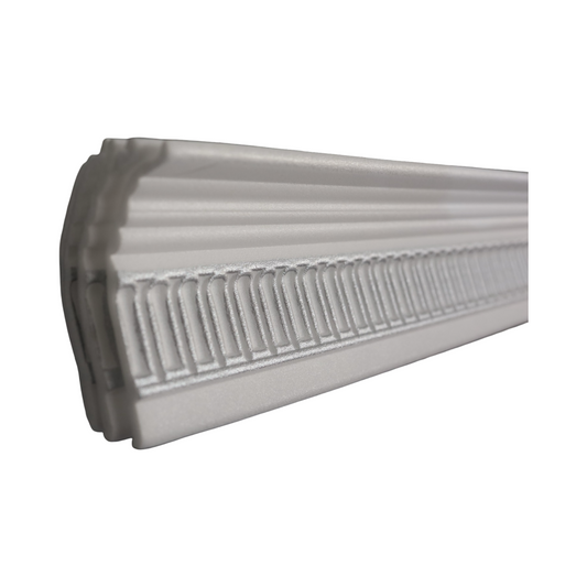 T08 White & Silver 2m Cornice - Pack of 4 pieces