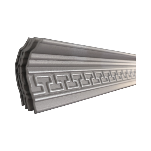 T17 Grey & Silver 2m Cornice - Pack of 4 pieces