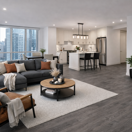 Model 3059 Grey LVT Flooring 152.4 × 914.4 × 2mm