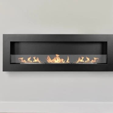 NOVAFLAME WALL MOUNTED BIO-FIREPLACE 1200X400 BLACK BOX