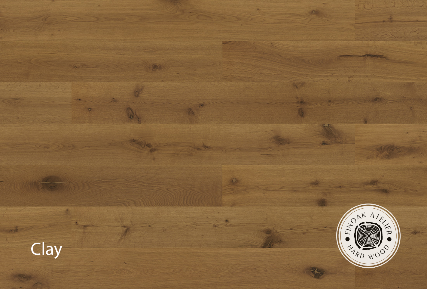 FINOak Atelier Clay engineered hardwood flooring room setting