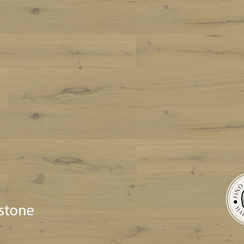 FINOak Atelier Limestone engineered hardwood flooring room setting
