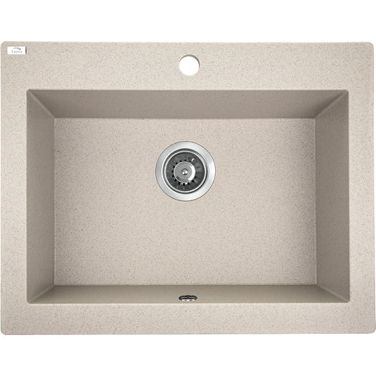 Laveo Komodo Granite Sink 1 Bowl - Beach Sand – product view 1