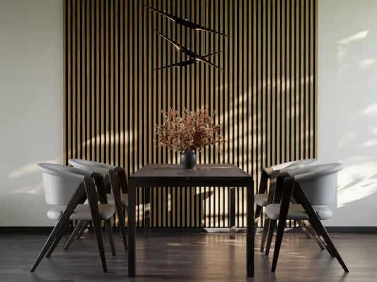 WOODLINE Slim – Black / Light Oak