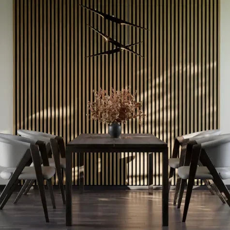 WOODLINE Slim – Black / Light Oak