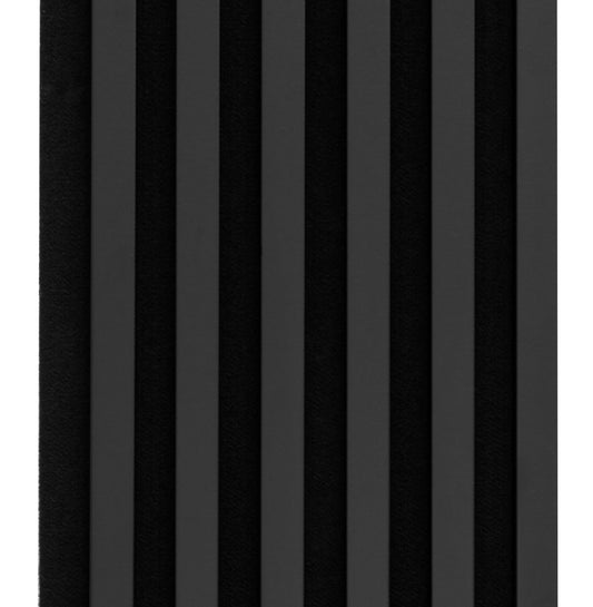 Marbet Design Woodline - 4 units x Black Lamella Panel on Black Felt - 2700 x 300 mm