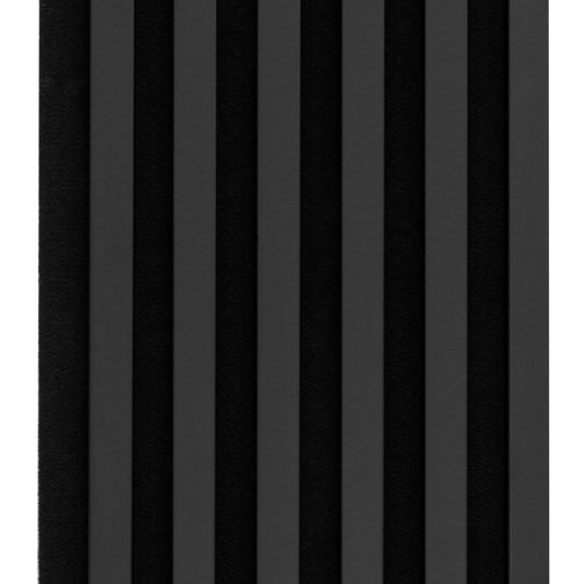 Marbet Design Woodline - 4 units x Black Lamella Panel on Black Felt - 2700 x 300 mm