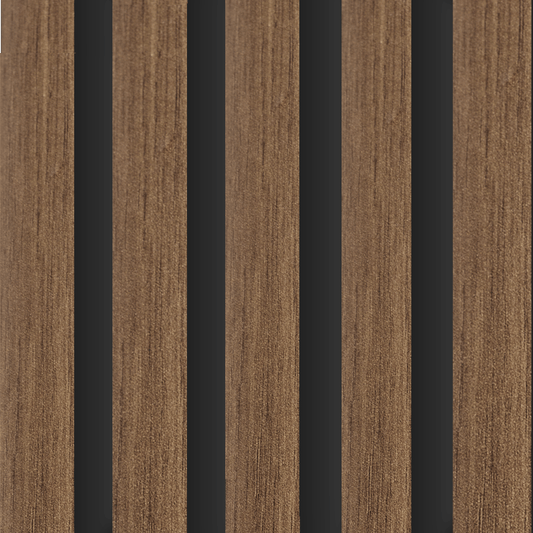 TFC Mouldings Deco-Line Walnut acoustic wall panel