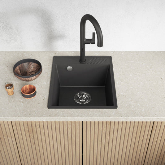 Laveo Hub Granite Sink – Black – additional product view