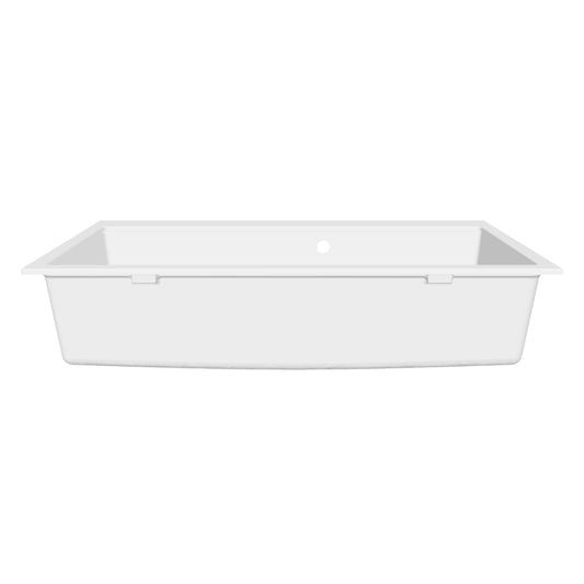 Laveo Tau Granite Sink 1 Bowl 900mm - White