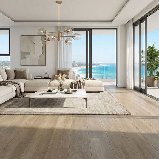 Parador Trendtime 6 Oak Skyline Pearl-Grey laminate flooring room setting