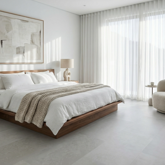 FINCrete Flint Glue Down Vinyl Flooring room setting