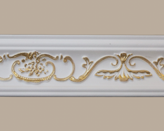 Marbet Design B-26 White and Gold Cornice - 68 Meters