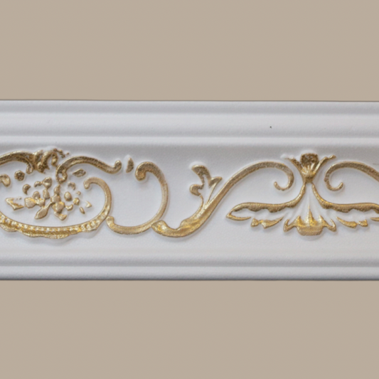 Marbet Design B-26 White and Gold Cornice - 68 Meters