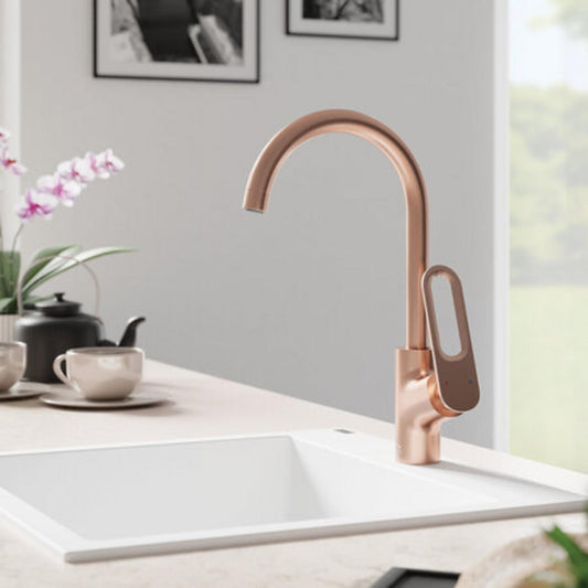 Laveo Alena Granite Sink 1 Bowl - White