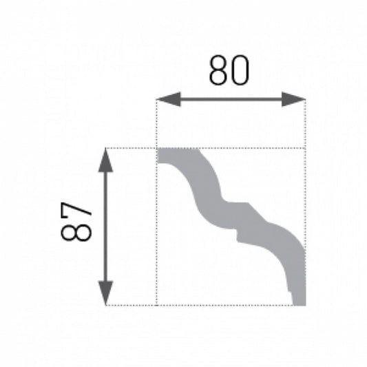 Marbet Design E-10 XPS Cornice - 16 Meter