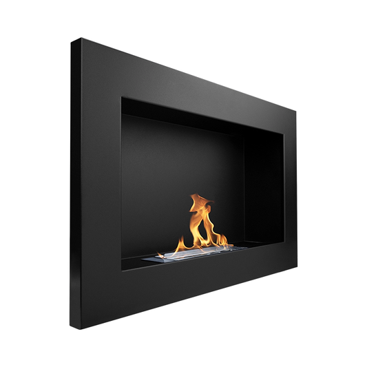 NOVAFLAME - WALL-MOUNTED BIO-FIREPLACE 650X400 - MATTE BLACK
