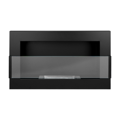 NOVAFLAME - HANGING BIO-FIREPLACE 650X400 WITH GLASS - MATTE BLACK