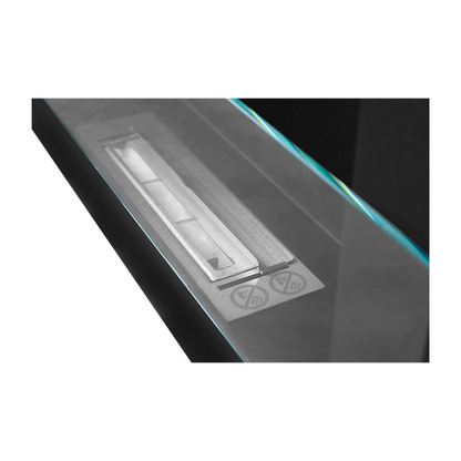 NOVAFLAME - HANGING BIO-FIREPLACE 650X400 WITH GLASS - MATTE BLACK