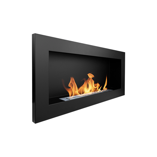NOVAFLAME - WALL-MOUNTED BIO-FIREPLACE  900X400 - MATTE BLACK