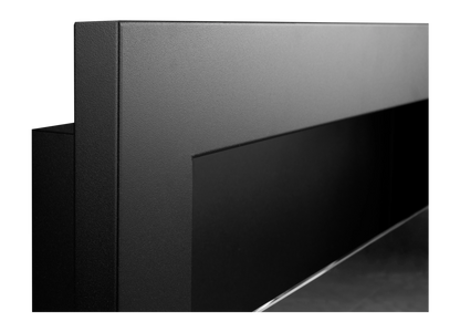 NOVAFLAME - WALL-MOUNTED BIO-FIREPLACE  900X400 WITH GLASS - MATTE BLACK