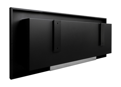 NOVAFLAME - WALL-MOUNTED BIO-FIREPLACE  900X400 WITH GLASS - MATTE BLACK