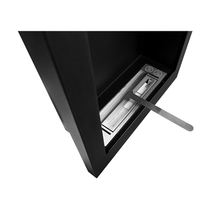 NOVAFLAME - WALL-MOUNT VERTICAL BIO-FIREPLACE - MATTE BLACK