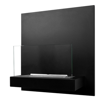 NOVAFLAME - WALL-MOUNT BOARD BIO-FIREPLACE - MATTE BLACK