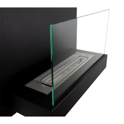 NOVAFLAME - WALL-MOUNT BOARD BIO-FIREPLACE - MATTE BLACK