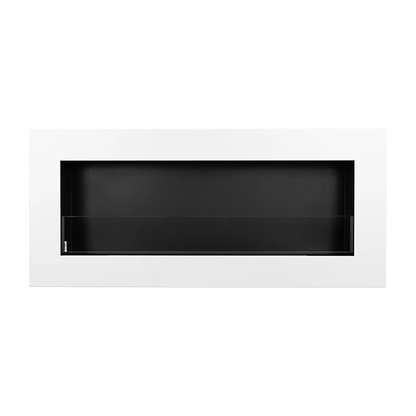 NOVAFLAME - WALL-MOUNT BIO-FIREPLACE  900X400 WITH GLASS - BOX GLOSS WHITE