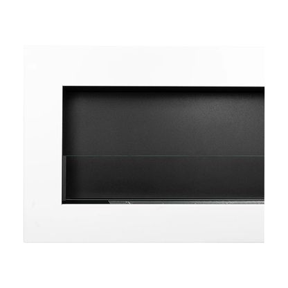 NOVAFLAME - WALL-MOUNT BIO-FIREPLACE  900X400 WITH GLASS - BOX GLOSS WHITE