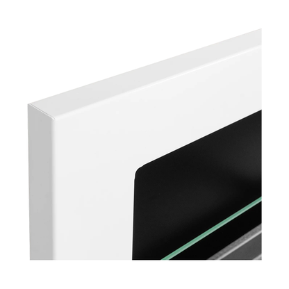 NOVAFLAME - WALL-MOUNT BIO-FIREPLACE  1200X400 WITH GLASS - GLOSS WHITE