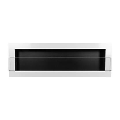 NOVAFLAME - WALL-MOUNT BIO-FIREPLACE  1200X400 WITH GLASS - GLOSS WHITE