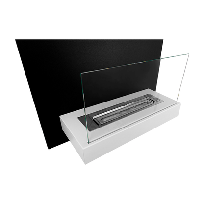 NOVAFLAME - WALL-MOUNT BOARD BIO-FIREPLACE - WHITE