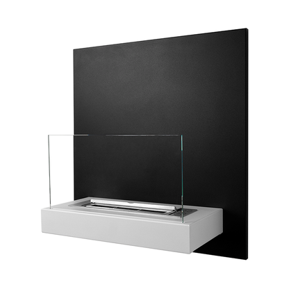 NOVAFLAME - WALL-MOUNT BOARD BIO-FIREPLACE - WHITE