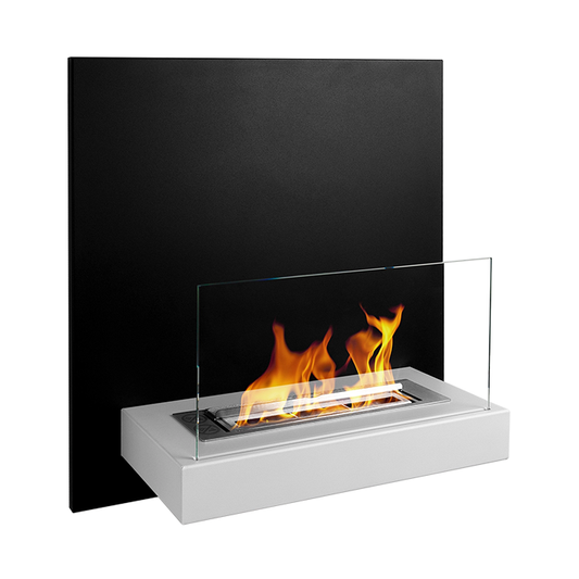 NOVAFLAME - WALL-MOUNT BOARD BIO-FIREPLACE - WHITE