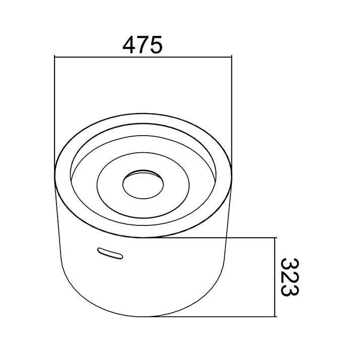 NOVAFLAME - FREESTANDING MOON BIO-FIREPLACE - BLACK