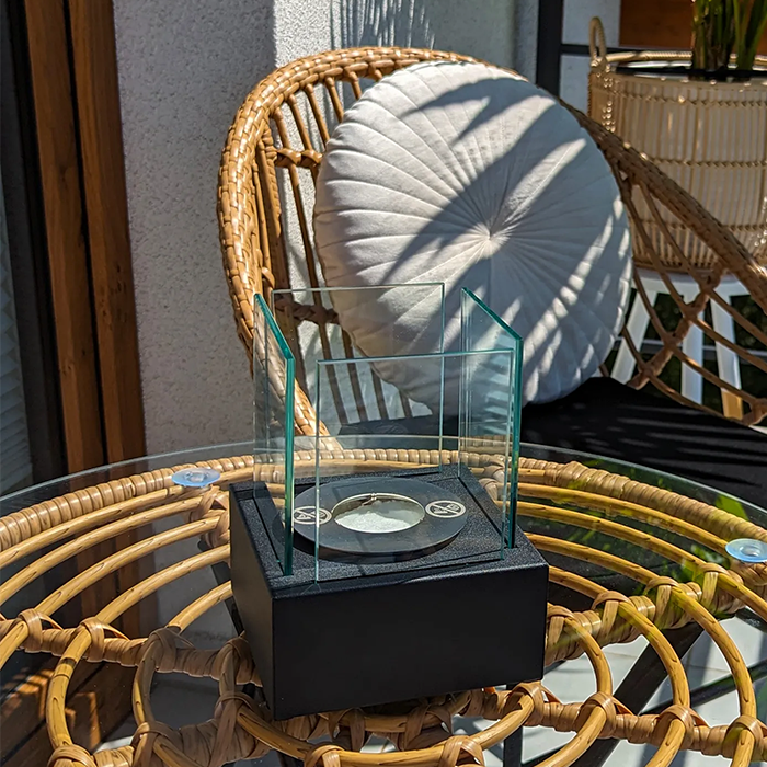 NOVAFLAME - FREESTANDING BIO-FIREPLACE - BLACK