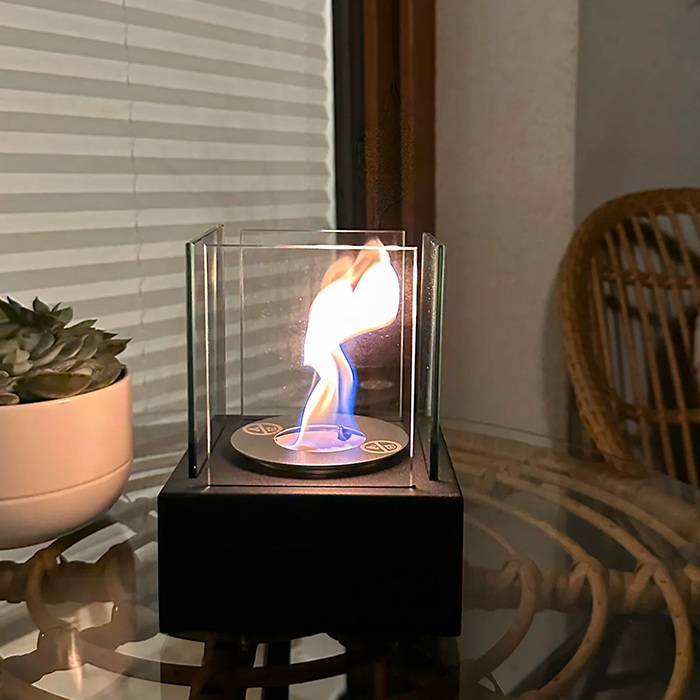 NOVAFLAME - FREESTANDING BIO-FIREPLACE - BLACK