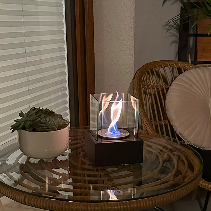 NOVAFLAME - FREESTANDING BIO-FIREPLACE - BLACK