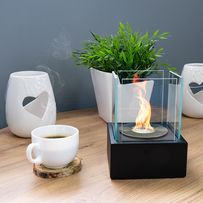 NOVAFLAME - FREESTANDING BIO-FIREPLACE - BLACK