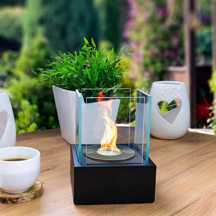 NOVAFLAME - FREESTANDING BIO-FIREPLACE - BLACK