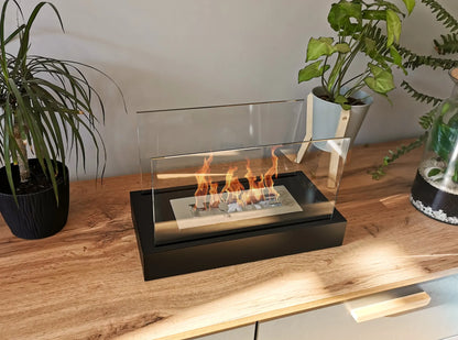 NOVAFLAME - FREESTANDING BIO-FIREPLACE HOME - MATTE BLACK
