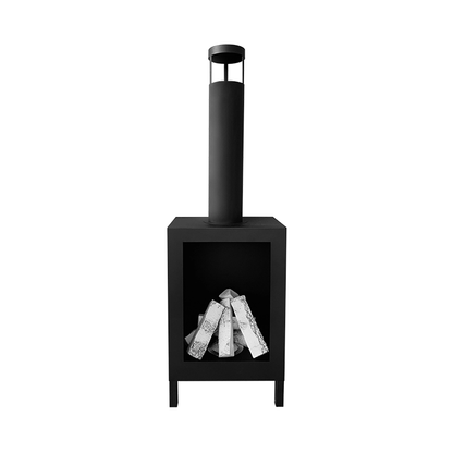 NOVAFLAME - FREESTANDING KOZEN BIO-FIREPLACE - MATTE BLACK – CBS DECOR