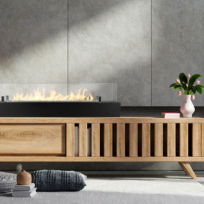 NOVAFLAME - FREESTANDING 700 BIO-FIREPLACE - BLACK