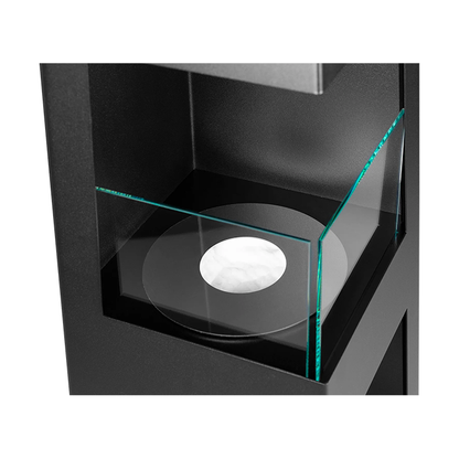 NOVAFLAME - FREESTANDING BIO-FIREPLACE PYRAMID - MATTE BLACK