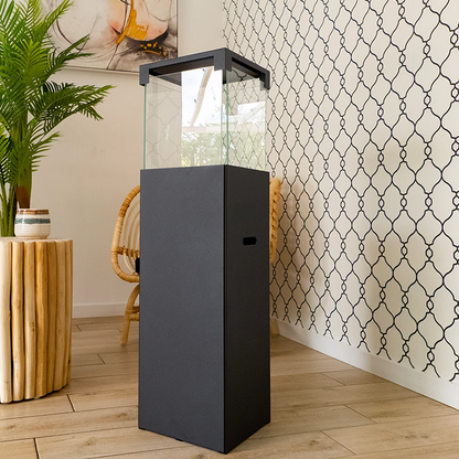 NOVAFLAME - FREESTANDING BIO-FIREPLACE PATIO - MATTE BLACK